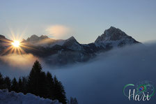 Taisten - Sonnenaufgang Dolomiten