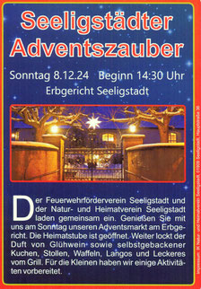 Bild: Seeligstadt Weihnachtsmarkt 2024