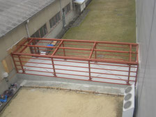 製品搬送通路：工事中写真