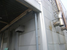 竪樋の修理作業：工事後写真