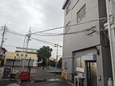 高所作業車での塗装作業：工事後写真