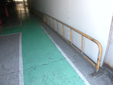 防護鉄柵の取り替え：工事前写真