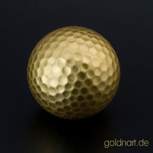 Vergoldeter Golfball, Gold'n art, Groß-Gerau, Main-Taunus, Wiesbaden, Frankfurt