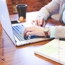 professionals busy life working at a desk on a computer