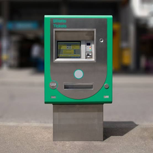TNW Billett-/Ticketautomat mit Bankkartenterminal und mit Mehrfahrtenkartenentwerter