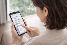 スマートフォンからメールやお電話で問い合わせ