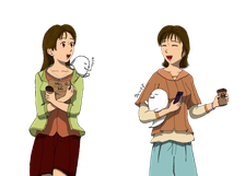 Dallyさんと姉妹イラスト