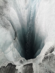 Gletscher-Wasserfall
