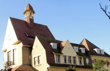Les toitures de la façade Nord de la poste du Touquet-Paris-Plage