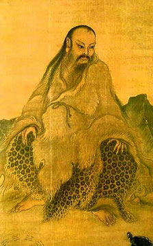 This is a scroll depicting what Fuxi may have looked like.