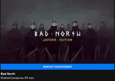 Bad North gratuit Epic Games Store