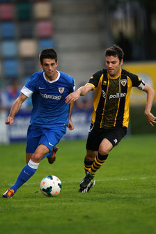 El Barakaldo se enfrentó al Athletic el pasado miércoles en Lasesarre. Foto: www.athletic-club.net