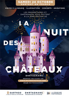 La Nuit des Châteaux - Château de Saveilles - Saveille - Visite de château groupe - Visite château en famille - Château à visiter en Charente