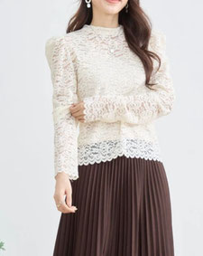 総レースプルオーバー フォーユー価格　1,980円(税込) インナーとしてもおすすめです   