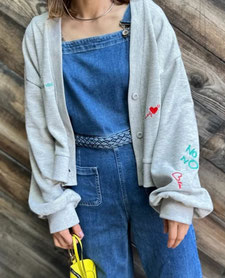 ワッフル刺繍カーデ フォーユー価格　2,680円(税込)   