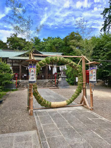 加佐登神社：茅の輪