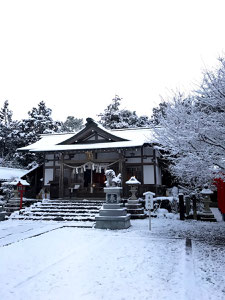 加佐登神社：雪景色