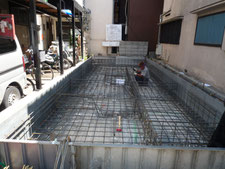 台東区 木造3階建て耐火建築物 基礎工事画像3