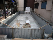 台東区 木造3階建て耐火建築物 基礎工事画像5