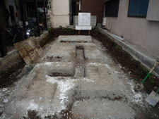 台東区 木造3階建て耐火建築物 砕石工事画像3