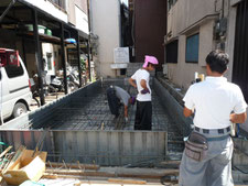 台東区 木造3階建て耐火建築物 基礎工事画像2