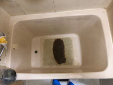 FRP浴槽割れ修理、塗装