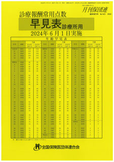 診療報酬常用点数早見表（診療所用）
