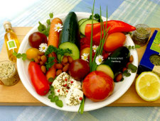 Rohkostsalat mit Mandeln - beste Zutaten