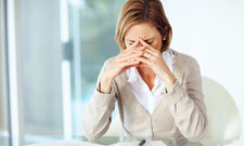 Mujer con distimia