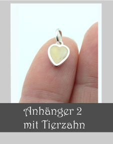 Schmuck mit Pferdezahn, Schmuck mit Tierzahn, Anhänger mit Pferdezahn, Anhänger nach Wunsch mit Pferdezahn, Schmuck Tierzahn anfertigen lassen, Schmuck mit Hundezahn, Schmuck mit Katzenzahn