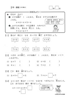いちぶんのいち小学生版小２算数見本