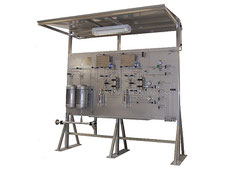 Multiple Liquid sampling rack system, on-off - bypass - needle purge - fixed volume sampler closed loop, no emission