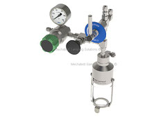 Bypass & Needle purge liquid sampler A7, bottle sampler  closed loop emission free sampling of toxic, dangerous liquids