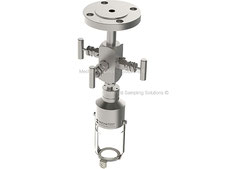 DB&B flange sample valve liquid sampler, pipeline bottle sampler, closed loop emission free sampling