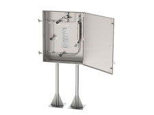 Gabinete inoxidável para amostragem de gás em tubo vertical, amostrador de bypass em circuito fechado, sem emissão, amostrador de cilindro para gás
