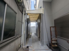 テント庇の新設：工事後写真