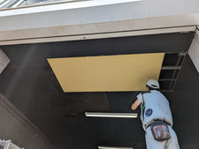 天井ボードの復旧：工事中写真