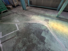研削作業と隙間モルタル：工事後写真