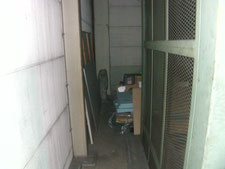 移動規制柵の新設：工事前写真