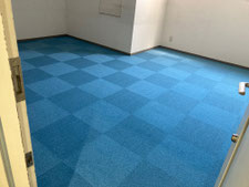 タイルカーペットの敷設：工事後写真