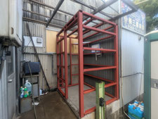 トイレ棟の新築工事：工事中写真