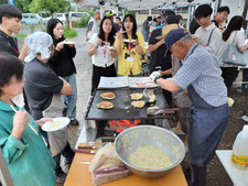 チヂミとはまた違ったお好み焼きも人気でした