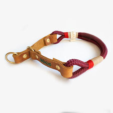 Zugstopp Halsband günstig handmade rot 