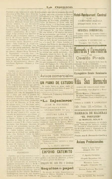 La Opinión, 20 de Agosto de 1914, pp. 2.