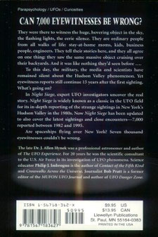 Night Siege: The Hudson Valley UFO Sightings by Philip J. Imbrogno, Bob Pratt , Dr J. Allen Hynek