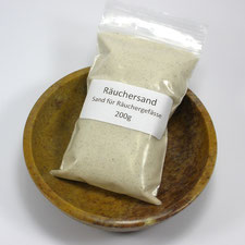 Räucherschale mit Sand