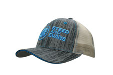 #4143 PRINTED CAP WOOD PRINTED MIT KONTRASTNÄHTEN, NETZMATERIAL HINTEN