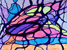 dessin neurographique illustrant la transformation d’un blocage intérieur
