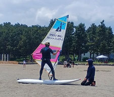 speedwall 神奈川　横浜　海の公園　ウインドサーフィン　SUP　スクール　体験　スピードウォール