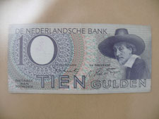 Nederlands biljet 10 gulden 1943 voorzijde